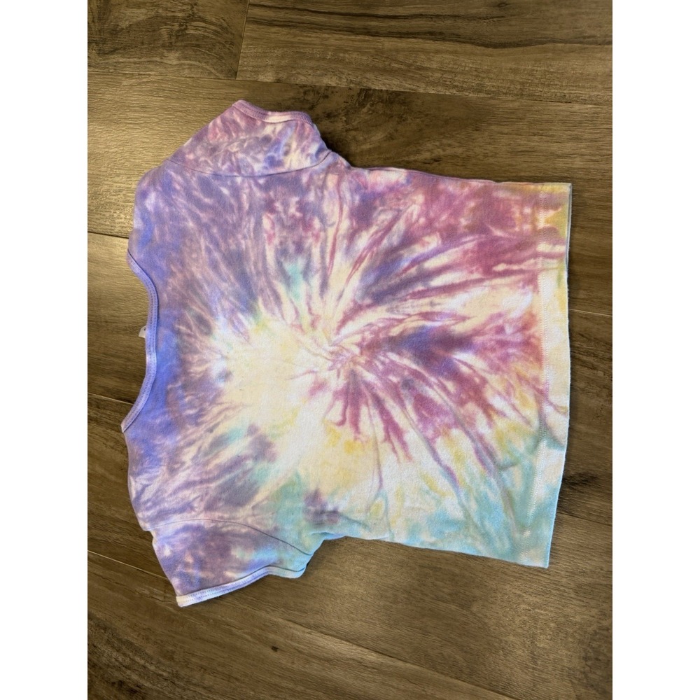 Los Angeles Apparel Womens Tie Dye Crew Neck Short Sleeve T-Shirt Made USA Small - Picture 5 of 9